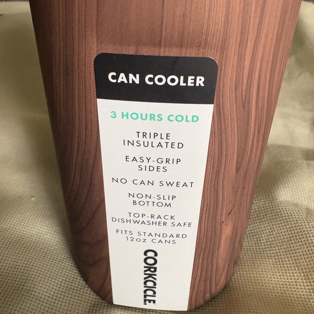 Corkcicle Wood Finish Can Cooler